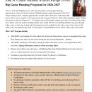 2026-27 John H. Chafee NWR Big Game Hunt Info Sheet