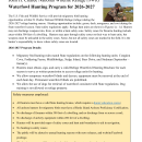 2026-27 John H. Chafee NWR Waterfowl Hunt Info Sheet