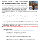 2026-27 Ninigret NWR Hunt Info Sheet