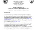 Narratives and Best Practices for Federally Listed, Proposed, and Candidate Species in New Jersey