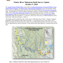 Trinity River Mainstem Redd Survey Update - October 9, 2026