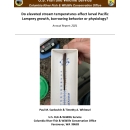 Do elevated stream temperatures affect larval Pacific Lamprey growth, burrowing behavior or physiology? Annual Report: 2021