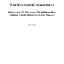 EA for Withdrawal of 2,598 acres of Bill Williams River for Refuge Purposes