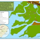 A map of the Cedar Bonnet Island (CBI) Trail
