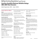 Carolina Sandhills National Wildlife Refuge 2023-2024 Hunt Seasons: Supplemental Information to Refuge Hunting Regulations and Permit