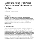 Delaware River Watershed Conservation Collaborative By Laws