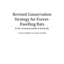 Revised conservation strategy for forest-dwelling bats in Kentucky
