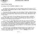 The Federal "Duck Stamp" for the 1945-46 Hunting Season Will Feature Three Hoveller Ducks in Flight February 17, 1945