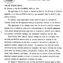 Appointment of Dr. Gustav A. Swanson as Chief of Division of Wildlife Research April 22, 1946