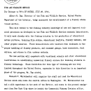 Establishment of A Fishery Educational Section Headed by Richard T. Whiteleather July 29, 1946