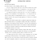 Appointment of Dr. Yeager as Head of Wildlife Research Unit Program in Division of Wildlife Research August 26, 1946