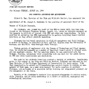 FWS Director Announces New Appointment (Dr. Joseph P. Linduska) --August 23, 1949