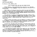 FWS to Continue Alaska High Seas Crab Fishery Studies March 23, 1954 A