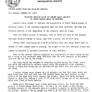 Wlidlife Service Fails to Verify Early Reports of Third Family Group of Whoopers January 26, 1957 B