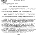 Contract Let for New Commerical Fishery Survey July 21, 1958
