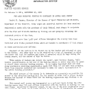 FWS Asks Waterfowl Hunters to Cooperate in Annual Mall Survey--September 29, 1960