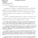 FWS Reports on Study of Canadian Power Project--March 28, 1961