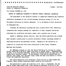 Bureau of Commercial Fisheries to Dedicate Oxford, Maryland, Laboratory--October 12, 1964
