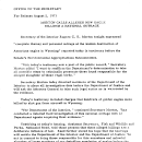 Morton Calls Alleged New Eagle Killings A National Outrage August 2, 1971