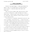 Spencer H. Smith Becomes Director of Fish and Wildlife Service April 27, 1972
