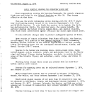 Early Hunting Seasons for Migratory Birds Set August 3, 1976