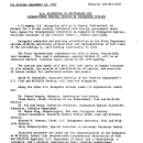 U.S. Scientists to Switzerland for International Working Session on Endangered Species September 14, 1977