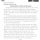 Assistant Secretary of Interior Ray Arnett Resigns November 23, 1984