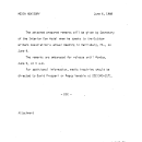 Media Advisory June 6, 1986