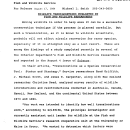 Wildlife Translocations Evaluated by Fish and Wildlife Researchers August 17, 1989