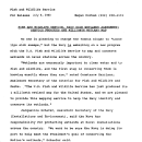Fish and Wildlife Service, Navy Sign Wetlands Agreement; Service Produces One Millionth Wetland Map July 06,1990