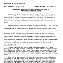 Agreement Launced to Halt Decline of Some of America's Favorite Birds May 15, 1991