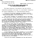 "Vision for the Future" Charts Course for U.S. Fish and Wildlife Service August 30,1991