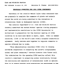 Proposals Submitted for 1992 Cites Conference November 29, 1991