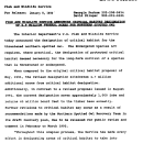 Fish and Wildlife Service Announces Critical Habitat Designation of 6.9 Million Federal Acres for Northern Spotted Owl January 09,1991