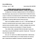 Interior Assistant Secretary Hayden Announces New Rule to Prevent Inhumane Transport of Birds and Mammals June 17, 1992
