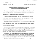 1992 Duck Breeding Populations up 11 Percent From Last Year's Survey Estimates July 27, 1992