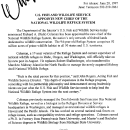 U.S. Fish and Wildlife Service Appoints Chief of the National Wildlife Refuge System June 20, 1997