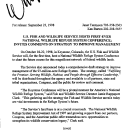 U.S. Fish and Wildlife Service Hosts First-Ever National Wildlife Refuge System Conference; Invites Comments on Strategy to Improve Management September 23, 1998