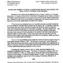 Secretary Babbitt to Host Stakeholder Meeting Regarding the Pima County Conservation Efforts December 01, 1998