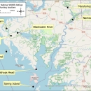 Blackwater NWR Waterfowl Hunt Locator Map