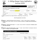 St. Marks Jr. Ranger Camp Application