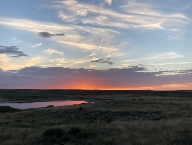 Muleshoe National Wildlife Refuge sunset