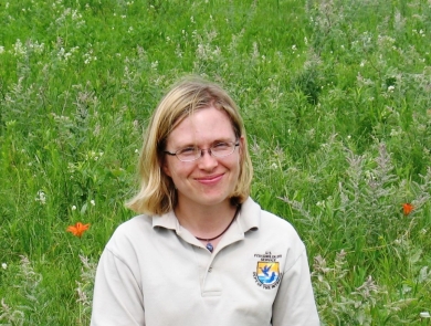 Sara Vacek, FWS Scholar and wildlife biologist at Morris Wetland Management District in Minnesota. Photo Credit: Melissa Ahlering