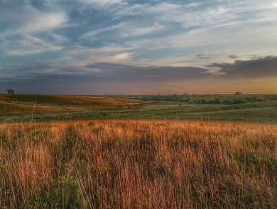Prairie Sunset at Neal Smith National Wildlife Refuge in Iowa