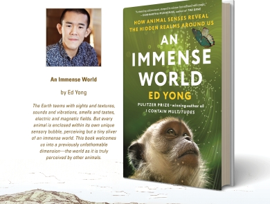 Wild Read book club poster featuring An Immense World by Ed Yong