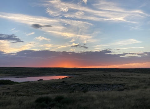 Muleshoe National Wildlife Refuge sunset