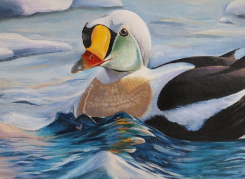 Photo of a Painting of the 2022 Washington Best of Show winning entry by Yvonne, age 13