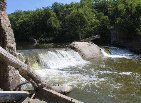 Upper Dam on the Upper Iowa River