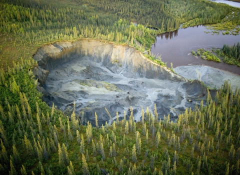 Erosion at Selawik National Wildlife Refuge in Alaska