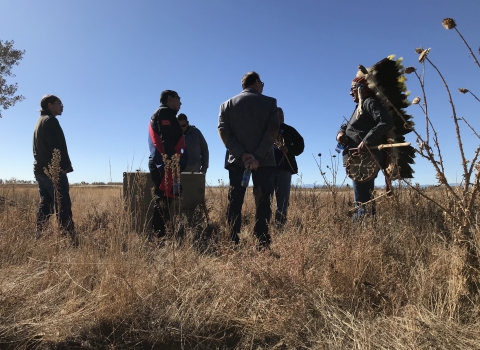 Tribes bless eagle burial site